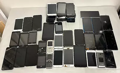 Lot Of 50 For Parts/Not Working Cell Phones - Various Brands - LG Samsung Etc. • $50