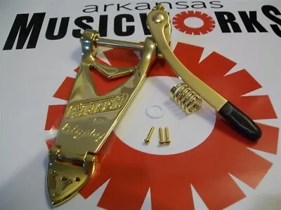 NEW Gretsch Branded Bigsby B6 Tailpiece - GOLD 006-0143-100 • $139.95