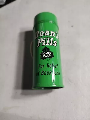 Vintage Doans Pills Tin Medicine Canister GREEN For Backache EMPTY Purex Corp • $12