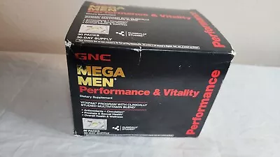 GNC MEGA MEN Performance & Vitality Supplement 30 Day Vita Paks • $24.50