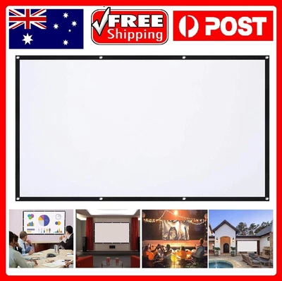 $32.99 • Buy Simple Projector Screen Portable Outdoor Home Movie Cinema Theater Party Full HD