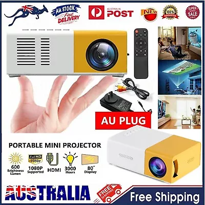 YG300 Portable Mini Projector HDMI USB LED HD 1080P Home Cinema Pocket Projector • $57.99