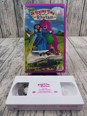 Barney’s Rhyme Time Rhythm (VHS White Tape Pink Clamshell Case) Pre-Owned Good • $6.40