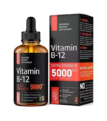£14.99 • Buy B12 Vitamin Supplement-High Strength 5000.