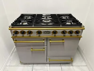 Falcon 110 Range Cooker Grey And Gold Electric/Gas Fuel REF F19 Rangemaster/AGA • £2290