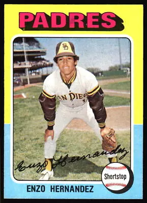 1975 Topps Enzo Hernandez    #84 San Diego Padres • $1.60