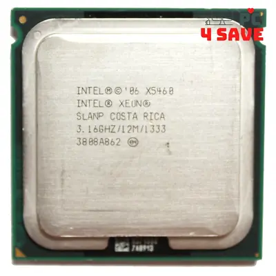 Intel Xeon X5460 3.16GHz 4-Core LGA771 Server CPU Processor SLANP SLBBA 120W • $15.99