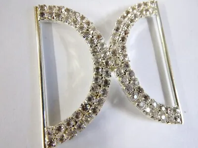 £3 • Buy Diamante Crystal Buckle, Silver Rhinestones Buckle For Wedding Decoration, Belts