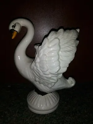Porcelain White Swan Candle Holder  • $9.99