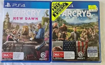 ✅ Far Cry 5 + Far Cry New Dawn 2 Game Bundle (PlayStation 4 PS4) FREE POST ✅ • $39.95