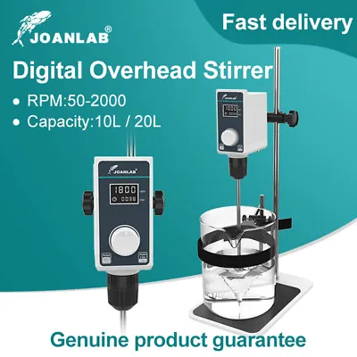 Liquid Mixer Lab Electric Stirrer Digital Overhead Stirrer Lab Equipment 20L • $299