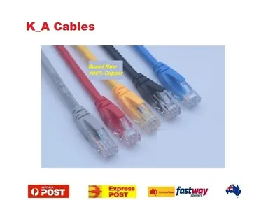 $4.59 • Buy 100% Pure Copper Network Cat5e Cat6 Cat7 Color Ethernet Cable Lifetime Warranty