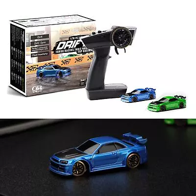 1xTurbo Racing 1:76 C64 Drift RC Car With Gyro Radio Full Proportional Toys RTmU • $145.20