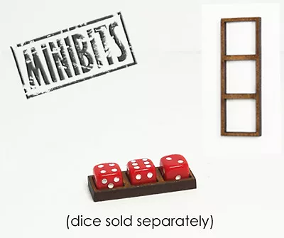 Wargames Hit Marker MDF Dice Frames - Triple Frames - Various Sizes • £2.30