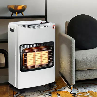 4.2kw Calor Gas Portable Cabinet Heater Home Office Indoor Butane With Regulator • £89.95