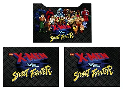$45 • Buy X-men Vs Street Fighter Arcade 1up Cabinet Riser Graphics Decals Stickers