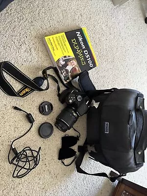 Nikon D D5100 16.2MP Digital SLR Camera - Black (Kit W/ AF-S DX VR G 18-55mm And • $400