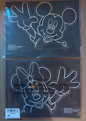 Disney Parks Window Decals Mickey Mouse Minnie Mouse New NiP (You Get 1 Of Each) • $10