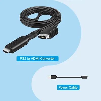 PlayStation 2 PS2/1 To HDMI Adapter Converter Audio Video Output + USB Cable • $17.01
