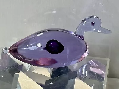 Rare C60s Antonio Da Ros Cenedese Murano Glass  Bird Figurine Neodymium Duck • $169