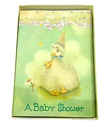 Vintage Marcel Schurman Baby Shower Invitation Mother Goose Ducklings  • $14.95