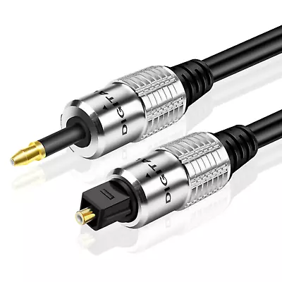 Mini Toslink To Toslink Digital Optical Audio Cable 10 Ft Connector Adapter Wire • $16.99