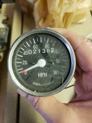 Vintage Speedometer Panel Gauge 0-140 M.p.h. Odometer  2136.7miles. • $2.95