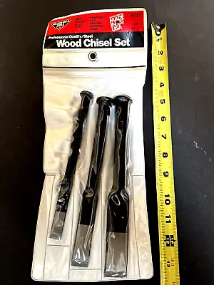 Millers Falls METAL CHISEL SET 1473C Wood Chisel Set    NOS • $117.99