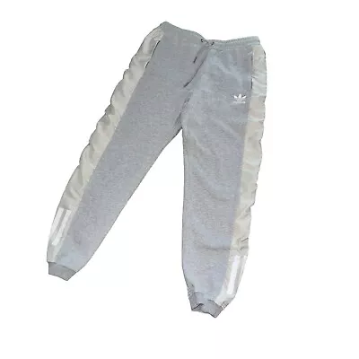 Rare Adidas Originals Cotton Pants Scally Trackies Gray Sweatpants Medium • £92.94