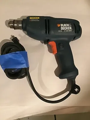 Black And Decker Corded Drill 4.0A 0-1350 RPM DR200 10MM Type 1  Tested  • $15.75