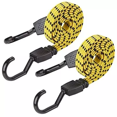 Ultra 48 Black/yellow Flat Bungee Cord 2pk X • $10.76