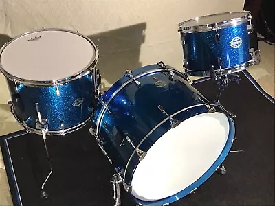 TAMA Starclassic Nesting Shell Pack-Blue Sparkle Lacquer-Made In Japan 4 Drums • $1800