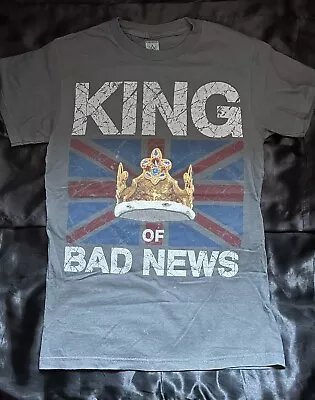 WWE Authentic Wade Barrett King Of Bad News T Shirt Raw Smackdown Size SMALL • $24.99