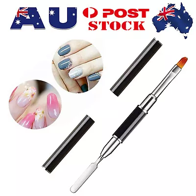 UV Poly Gel PolyGel Nail Art Pen Slice Brush Dual Ended Slice Shape Tool Polish  • $5.25