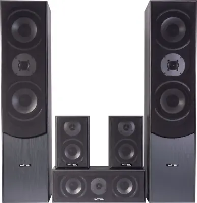 LTC 5.0 Home Cinema System Black E1004bl 5.0 Home-Theater-System-Set 5 Speakers • £178.71