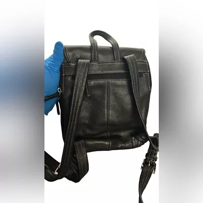 Tignanello Vintage Multi Pocket Supple Leather Handbag Backpack 11x8x3.5 • $31.49