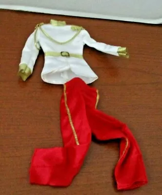 2 Piece BARBIE / KEN DRUM MAJOR MARCHING BAND OUTFIT~White Top Red Pant~Lot K14 • $20.93