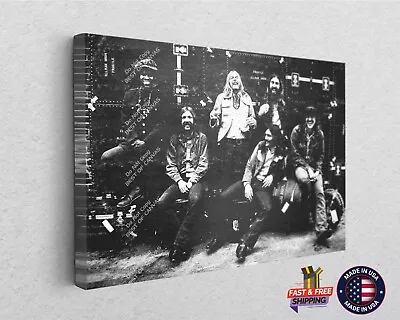 The Allman Brothers Rock Band Music Music Canvas Decor Band Art Print Wall Art • $69.82