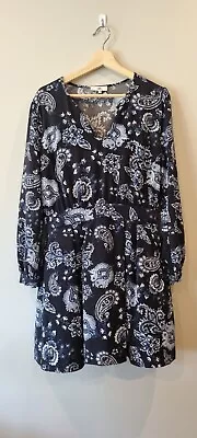 JAG Designer Label Womens Straight Paisley Shift Bohemian Dress Size 12 • $24.95