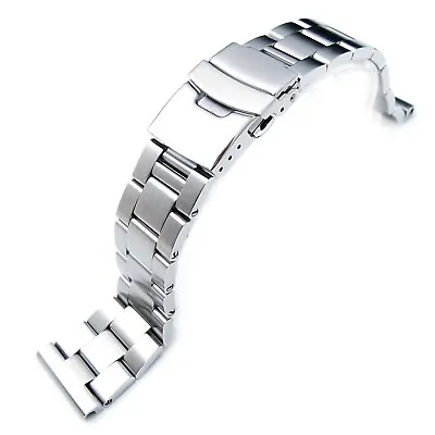 20mm Solid 316l Stainless Steel Super-O Boyer Straight End Watch Band • $97.99