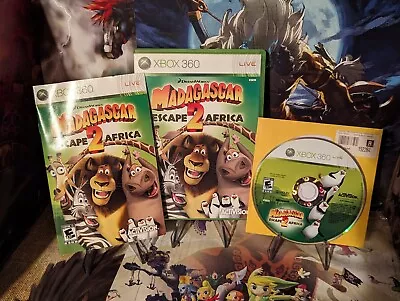 Madagascar: Escape 2 Africa (Microsoft Xbox 360 2008) Complete Tested & Working • $13.75