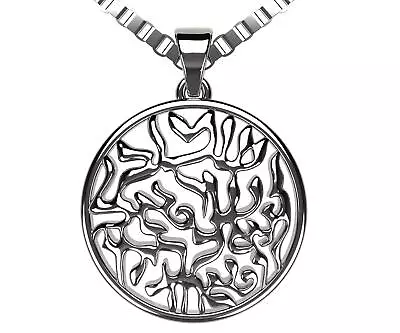 Exquisite Shema Israel Full Hebrew Prayer Pendant 925 Sterling Silver Necklace • $34.95