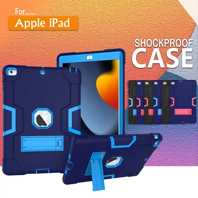 $25.95 • Buy Kids Shockproof Heavy Duty Case Cover IPad 9th 10th 8th 7th 6th 5th Gen Air 1 4
