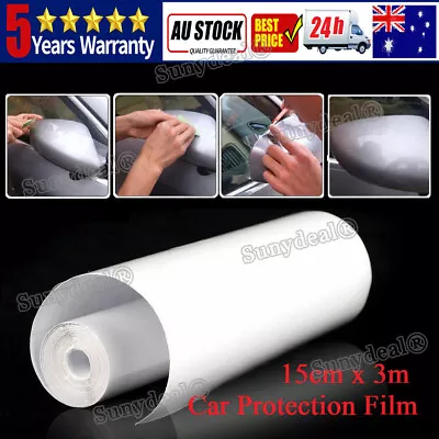 Auto Car Headlight Tint Clear Vinyl Wrap Light Protector Film Transparent Bra 3m • $11.99