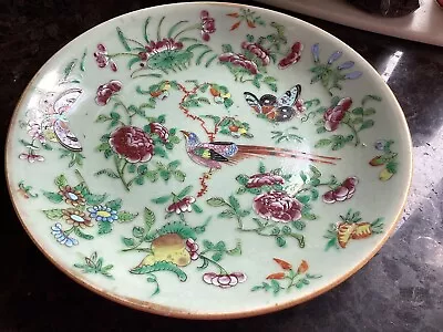 Cantonese Celadon Plate Qing Dynasty?  • £15