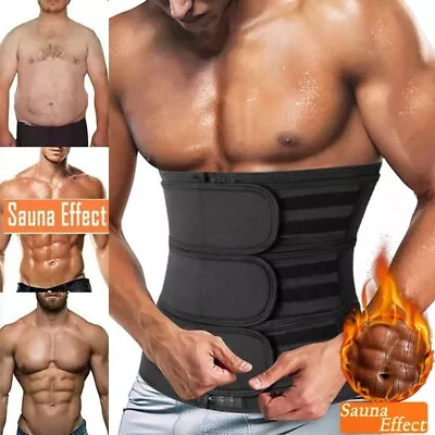 Men Women Waist Trainer Tummy Trimmer Gym  Sauna Sweat Body Shaper Slimming Belt • £14.99