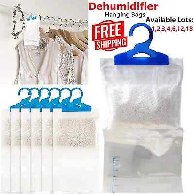 Large Capacity Dehumidifier Bag Hanging Bags Lemon Scented 6x/12x/18x • £9.99