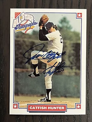 1993 Nabisco All-Star Autographs Catfish Hunter On Card AUTO New York Yankees • $5.99