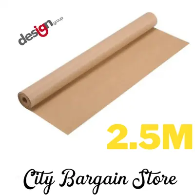 Brown Paper Roll Wrapping Paper 2.5M X 69cm Approx Craft Paper Kraft Roll • £6.40
