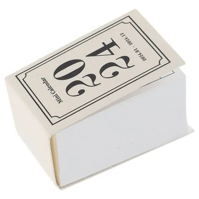 Mini Desk Calendar 2024 Tear Off Daily Memo Pad Scheduler Organizer White • £5.82